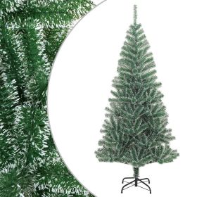 Artificial Christmas Tree with Flocked Snow Green 94.5"