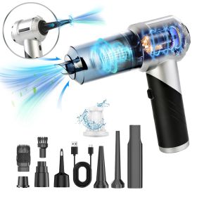 Cordless Car Vacuum Cleaner Portable Handheld Vacuum With 20000PA Suction Brushless Motor 3 Suction Levels Type-C Rechargeable Compressed Air Dus
