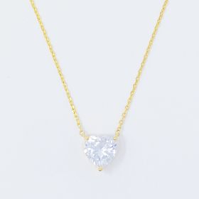 Dream It Solitaire Pendant Necklace (Style: Heart Stone)